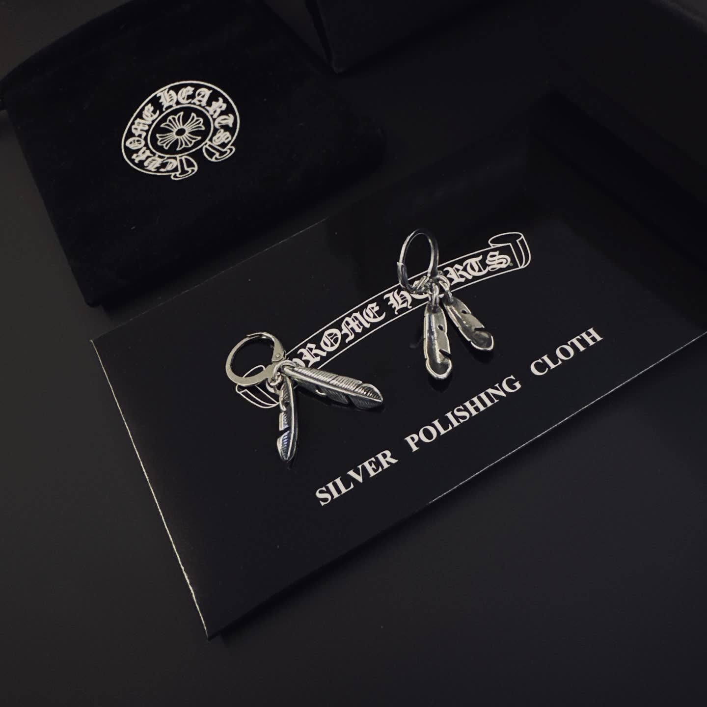 Chrome Hearts Feather Earrings